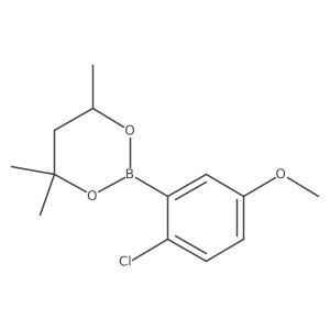 2-(2-Chloro-5-methoxyphenyl)-4,4,6-trimethyl-1,3,2-dioxaborinane结构式
