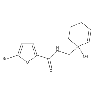 5-bromo-N-[(1-hydroxycyclohex-2-en-1-yl)methyl]furan-2-carboxamide Structure