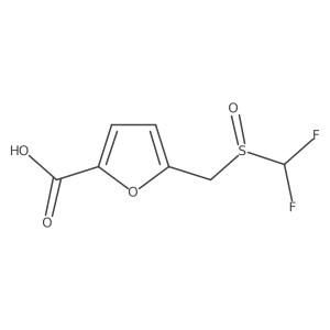 5-(Difluoromethanesulfinylmethyl)furan-2-carboxylic acid Structure