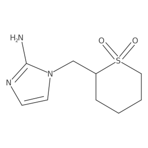 2-[(2-amino-1H-imidazol-1-yl)methyl]-1lambda6-thiane-1,1-dione结构式