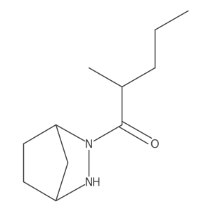 1-{2,3-Diazabicyclo[2.2.1]heptan-2-yl}-2-methylpentan-1-one Structure