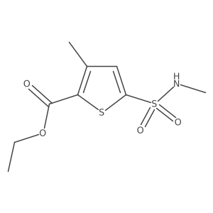 Ethyl 3-methyl-5-(methylsulfamoyl)thiophene-2-carboxylate结构式