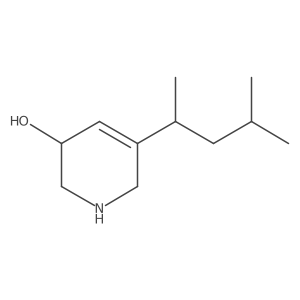 5-(4-Methylpentan-2-yl)-1,2,3,6-tetrahydropyridin-3-ol结构式