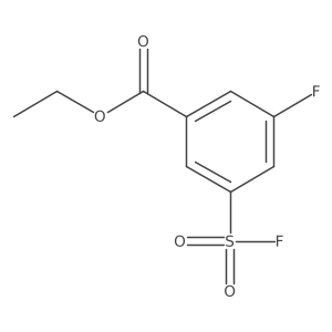 Ethyl 3-fluoro-5-(fluorosulfonyl)benzoate结构式