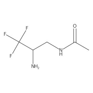 N-(2-amino-3,3,3-trifluoropropyl)acetamide结构式