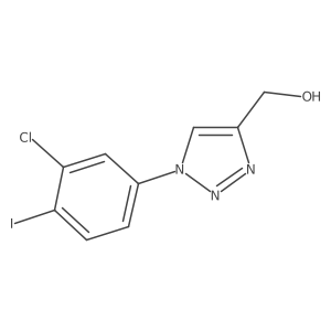 [1-(3-chloro-4-iodophenyl)-1H-1,2,3-triazol-4-yl]methanol Structure