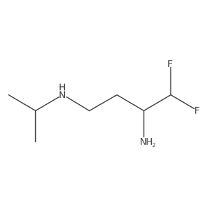 (3-Amino-4,4-difluorobutyl)(propan-2-yl)amine结构式