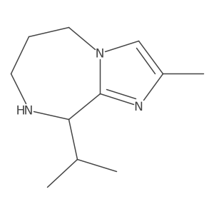 2-methyl-9-(propan-2-yl)-5H,6H,7H,8H,9H-imidazo[1,2-a][1,4]diazepine结构式