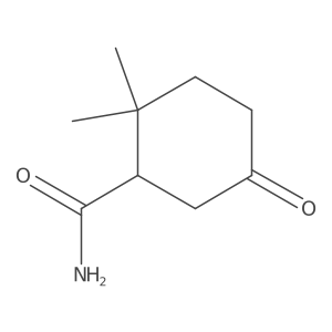 2,2-Dimethyl-5-oxocyclohexane-1-carboxamide结构式