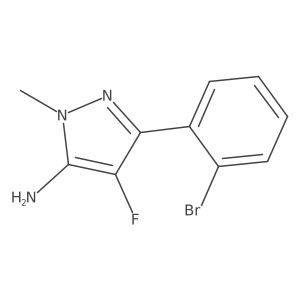 3-(2-bromophenyl)-4-fluoro-1-methyl-1H-pyrazol-5-amine Structure