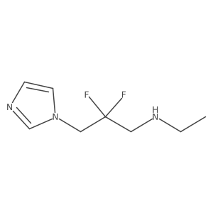 [2,2-difluoro-3-(1H-imidazol-1-yl)propyl](ethyl)amine结构式