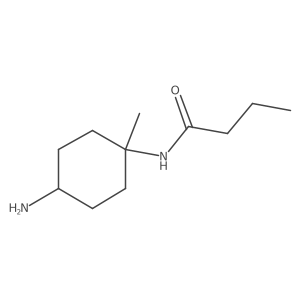 N-(4-amino-1-methylcyclohexyl)butanamide Structure