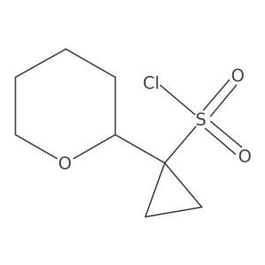 1-(Oxan-2-yl)cyclopropane-1-sulfonyl chloride Structure