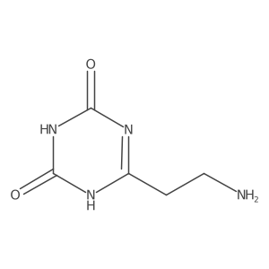 6-(2-Aminoethyl)-4-hydroxy-1,2-dihydro-1,3,5-triazin-2-one结构式