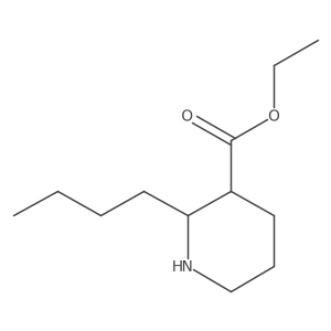 Ethyl 2-butylpiperidine-3-carboxylate Structure