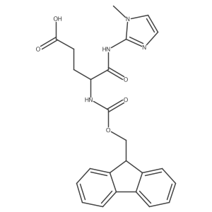 4-({[(9H-fluoren-9-yl)methoxy]carbonyl}amino)-4-[(1-methyl-1H-imidazol-2-yl)carbamoyl]butanoic acid结构式