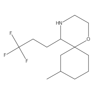 8-Methyl-5-(3,3,3-trifluoropropyl)-1-oxa-4-azaspiro[5.5]undecane Structure