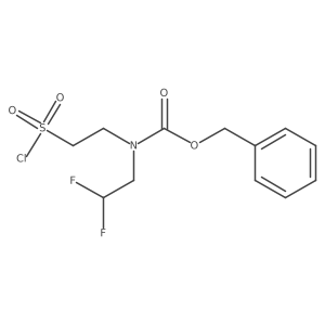 benzyl N-[2-(chlorosulfonyl)ethyl]-N-(2,2-difluoroethyl)carbamate Structure