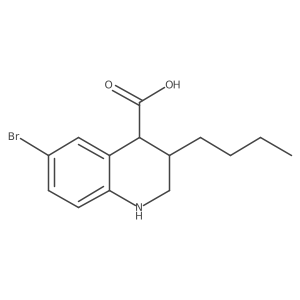 6-Bromo-3-butyl-1,2,3,4-tetrahydroquinoline-4-carboxylic acid Structure