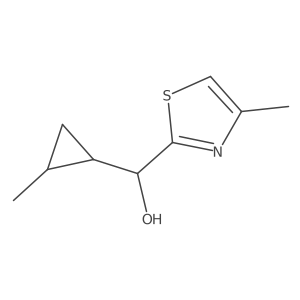 (4-Methyl-1,3-thiazol-2-yl)(2-methylcyclopropyl)methanol结构式