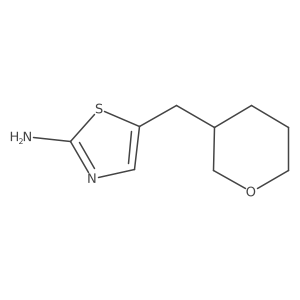 5-((Tetrahydro-2H-pyran-3-yl)methyl)thiazol-2-amine结构式