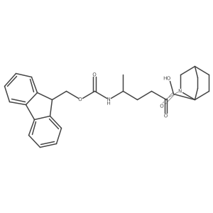 2-[4-({[(9H-fluoren-9-yl)methoxy]carbonyl}amino)pentanoyl]-2-azabicyclo[2.2.2]octane-1-carboxylic acid Structure