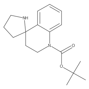 Tert-butyl 2',3'-dihydrospiro[pyrrolidine-2,4'-quinoline]-1'-carboxylate结构式