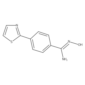 N-Hydroxy-4-thiazol-2-yl-benzamidine结构式