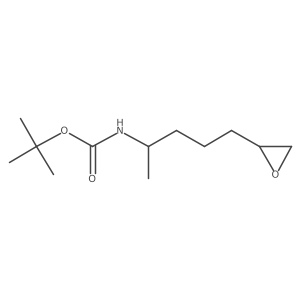 tert-butyl N-[5-(oxiran-2-yl)pentan-2-yl]carbamate结构式