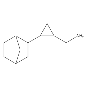 rac-[(1R,2S)-2-{bicyclo[2.2.1]heptan-2-yl}cyclopropyl]methanamine结构式