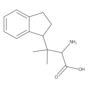 2-amino-3-(2,3-dihydro-1H-inden-1-yl)-3-methylbutanoic acid Structure