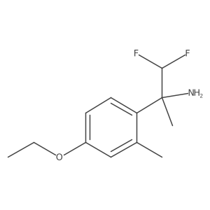 2-(4-Ethoxy-2-methylphenyl)-1,1-difluoropropan-2-amine Structure