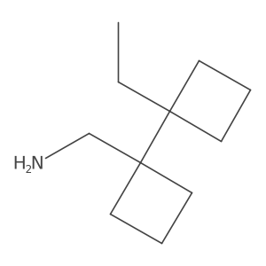 [1-(1-Ethylcyclobutyl)cyclobutyl]methanamine结构式