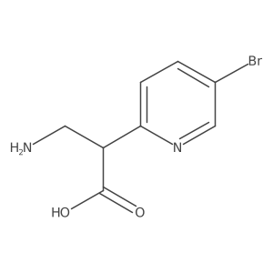 3-Amino-2-(5-bromopyridin-2-yl)propanoic acid Structure