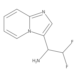 2,2-Difluoro-1-{imidazo[1,2-a]pyridin-3-yl}ethan-1-amine Structure