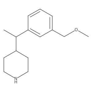 4-{1-[3-(Methoxymethyl)phenyl]ethyl}piperidine Structure