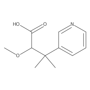 2-Methoxy-3-methyl-3-(pyridin-3-yl)butanoic acid Structure