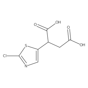2-(2-Chloro-1,3-thiazol-5-yl)butanedioic acid Structure