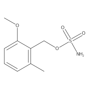 (2-Methoxy-6-methylphenyl)methyl sulfamate结构式