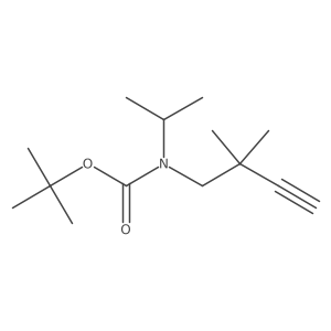 tert-butyl N-(2,2-dimethylbut-3-yn-1-yl)-N-(propan-2-yl)carbamate Structure