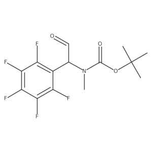 tert-butyl N-methyl-N-[2-oxo-1-(pentafluorophenyl)ethyl]carbamate Structure