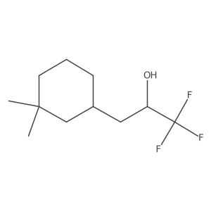 3-(3,3-Dimethylcyclohexyl)-1,1,1-trifluoropropan-2-ol结构式