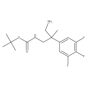 tert-butyl N-[3-amino-2-methyl-2-(3,4,5-trifluorophenyl)propyl]carbamate Structure