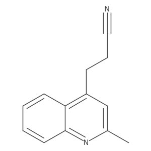 3-(2-Methylquinolin-4-yl)propanenitrile结构式