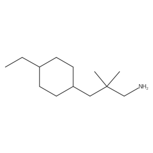 3-(4-Ethylcyclohexyl)-2,2-dimethylpropan-1-amine结构式