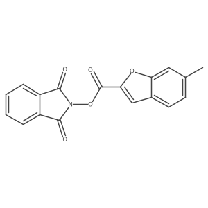 1,3-dioxo-2,3-dihydro-1H-isoindol-2-yl 6-methyl-1-benzofuran-2-carboxylate结构式