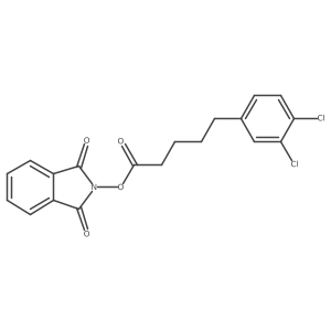 1,3-dioxo-2,3-dihydro-1H-isoindol-2-yl 5-(3,4-dichlorophenyl)pentanoate结构式