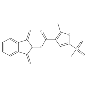 1,3-dioxo-2,3-dihydro-1H-isoindol-2-yl 5-methanesulfonyl-2-methylfuran-3-carboxylate结构式