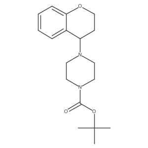tert-butyl 4-(3,4-dihydro-2H-chromen-4-yl)piperazine-1-carboxylate Structure