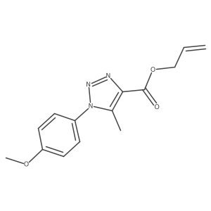 Prop-2-enyl 1-(4-methoxyphenyl)-5-methyltriazole-4-carboxylate结构式